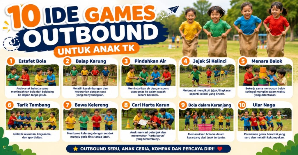 10 Ide Games Outbound Seru untuk Anak TK